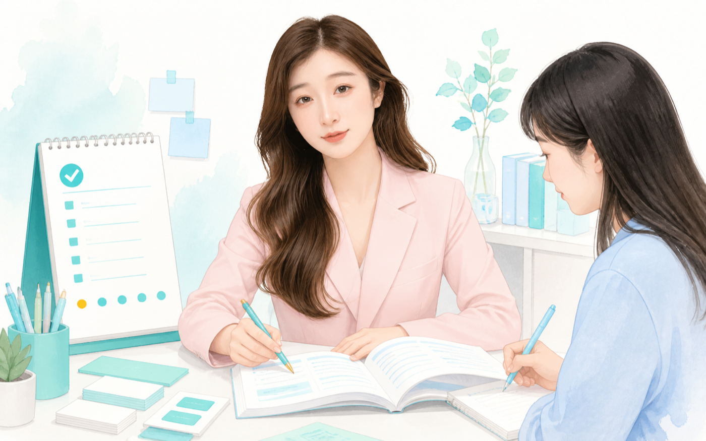 Qiqi teaching HSK Chinese