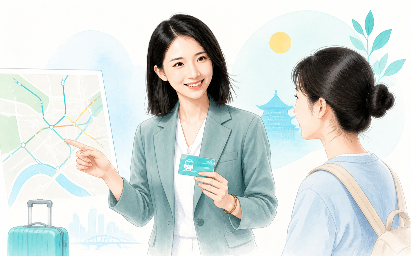 Yiyi teaching Travel Chinese
